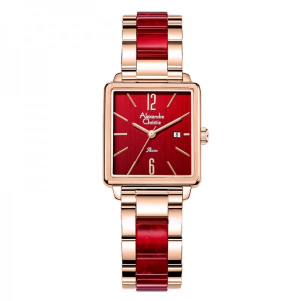 Alexandre Christie AC 2B80 Rosegold Red LDBRGRE Alexandre Christie AC 2B80 Rosegold Red LDBRGRE